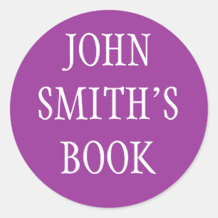 BOOK IDENTIFICATION STICKER - Customised