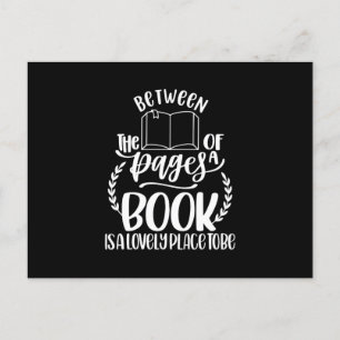 Book is A Lovely Place To Be Postcard