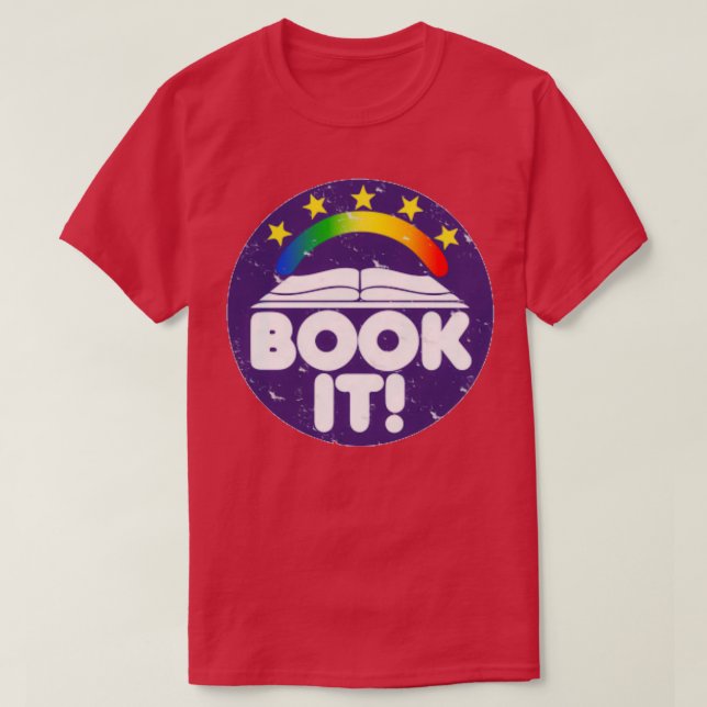 BOOK IT Childhood Retro 80s Mens Womens 1 T-Shirt (Design Front)