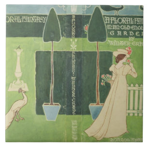 Book Jacket design for 'A Floral Fantasy in an Old Tile