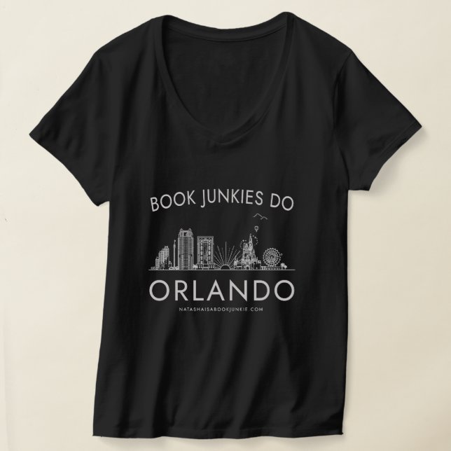 Book Junkies do Orlando T-Shirt (Laydown)