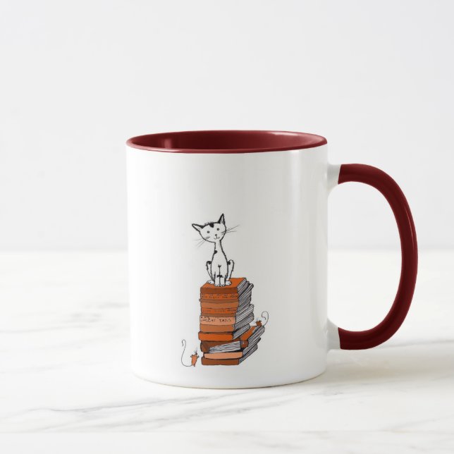 book kitty mug (Right)