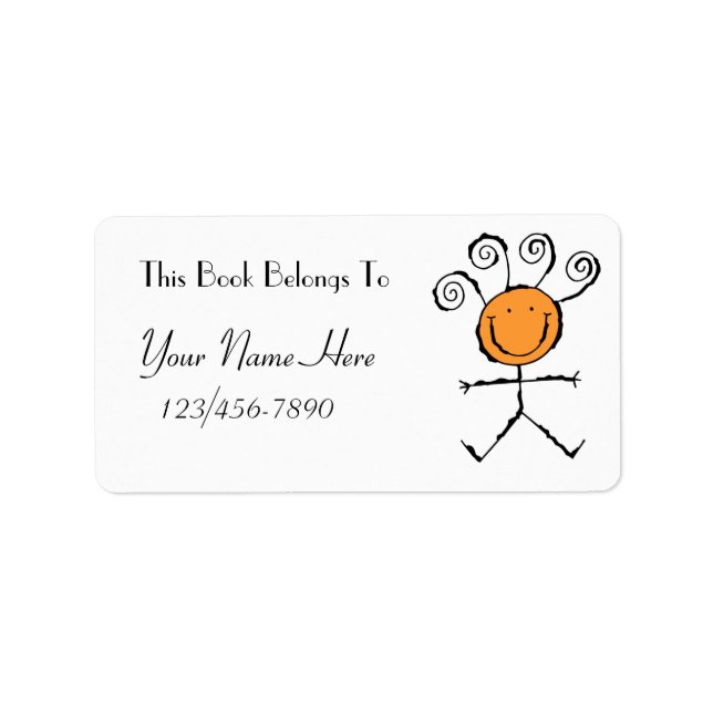 Book Label   Address Label (Front)
