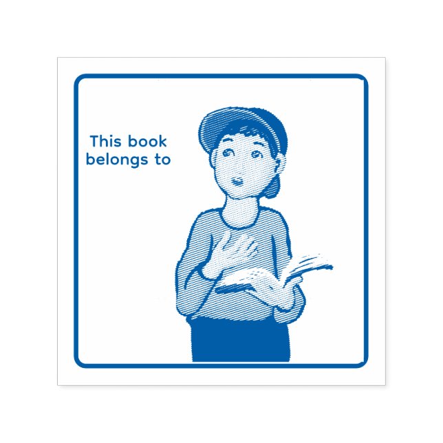 Book label self-inking stamp (Design)