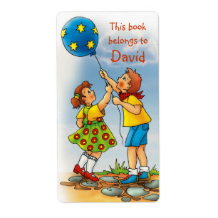 Book Labels with kids