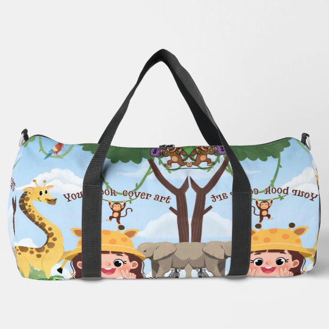 Book Launch | Author Promotional Book Cover Duffle Bag (Front)