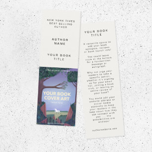 Book Launch   Author Promotional Bookmark Card
