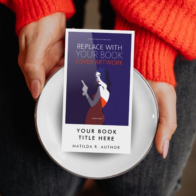 Book Launch | Author Promotional Cover Artwork Business Card (Creator Uploaded)