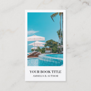 Book Launch Author Promotional Logo Design Business Card