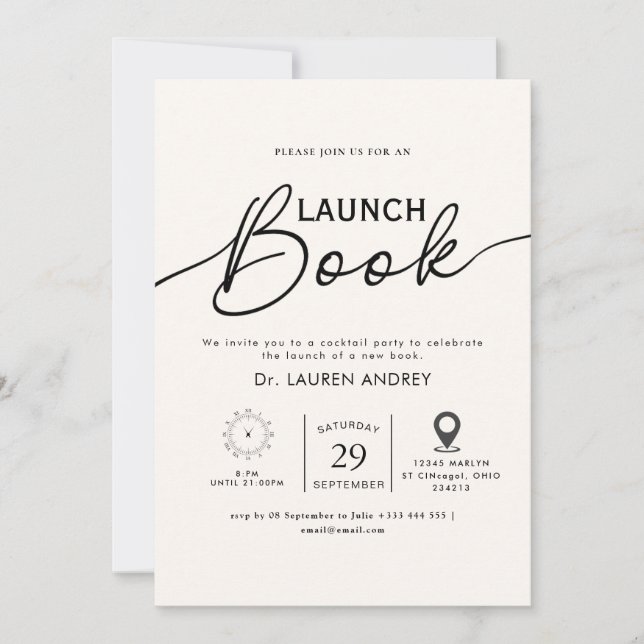 Book Launch Invitation (Front)