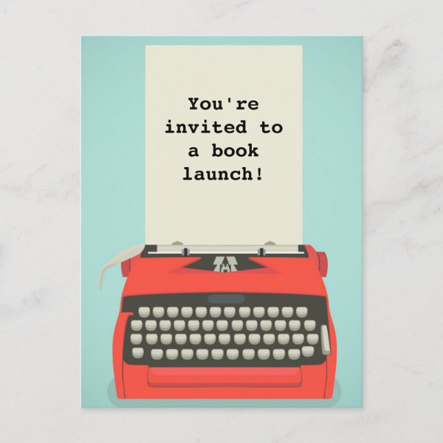 Book Launch or Literary Event Postcards (Front)