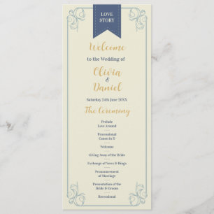 Book Library Wedding Menu Ceremony Details