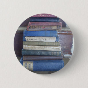 book lover 6 cm round badge