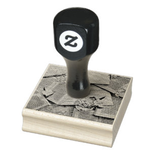 Book lover artwork rubber stamp