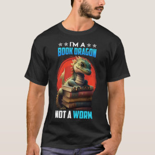 Book lover Book Dragon Reading friends bookworm Bo T-Shirt