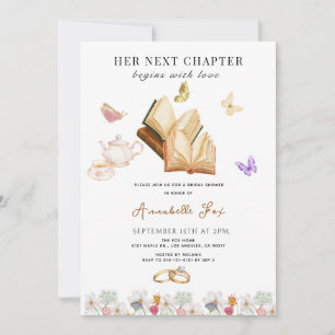 Book Lover Bridal Shower Invitation