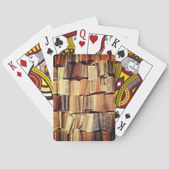 Book lover cards! playing cards (Back)