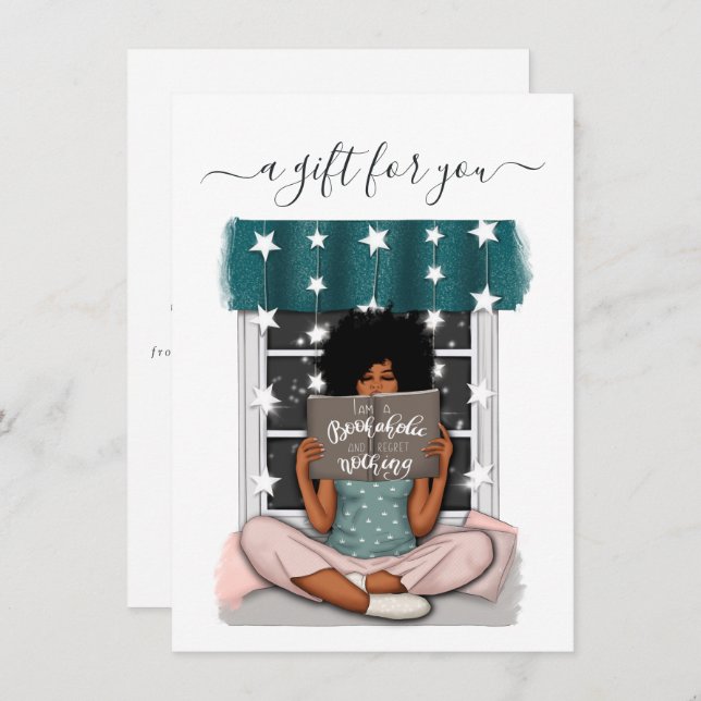 Book Lover Christmas Gift Certificate (Front/Back)