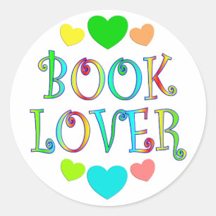 Book Lover Classic Round Sticker