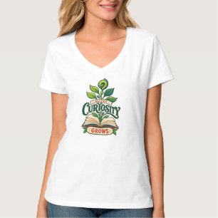 Book Lover Curiosity Garden Teacher Librarian T-Shirt