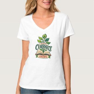 Book Lover Curiosity Garden Teacher Librarian T-Shirt