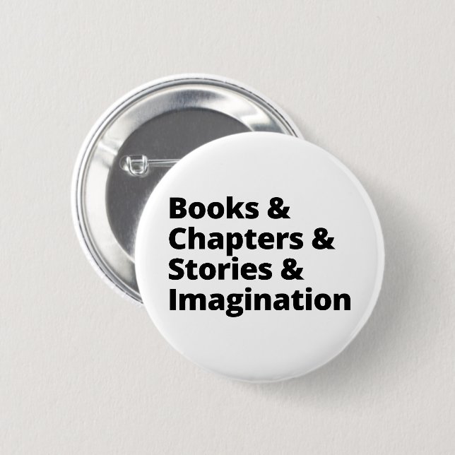 Book Lover Design 6 Cm Round Badge (Front & Back)