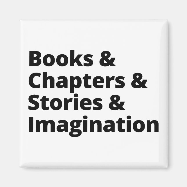 Book Lover Design Magnet (Front)