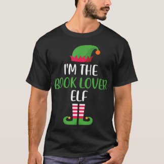 Book Lover Elf Family Matching Christmas Group Fun T-Shirt