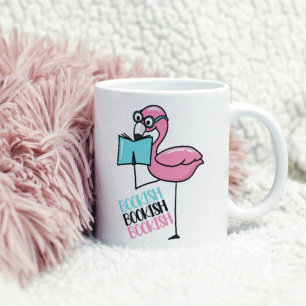 Book Lover Flamingo Coffee Mug