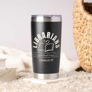 Book Lover Funny Librarian Humor Personalized Gift Insulated Tumbler