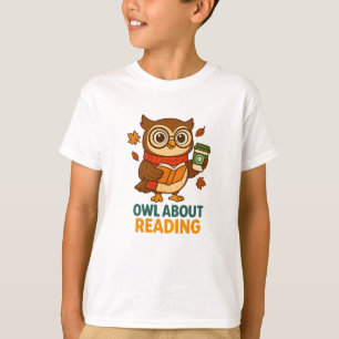 Book Lover Funny Pun Tee Owl About Reading Shirt 