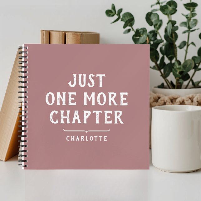 Book Lover Funny Saying Dusty Pink Spiral Notebook (Creator Uploaded)