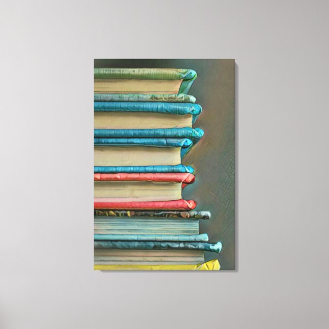 Book lover gift canvas print (Front)