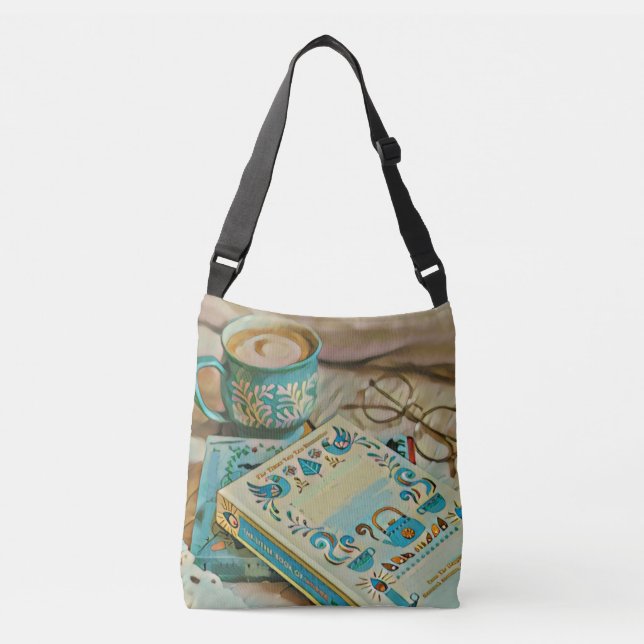 Book lover gift crossbody bag (Front)