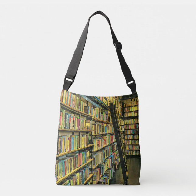 Book lover gift crossbody bag (Front)