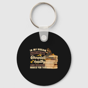 Book Lover Gift Reading Gift Sweet Chocolate Lover Key Ring