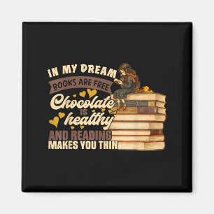 Book Lover Gift Reading Gift Sweet Chocolate Lover Magnet