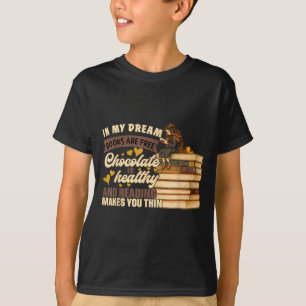 Book Lover Gift Reading Gift Sweet Chocolate Lover T-Shirt