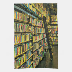 Book lover gift tea towel