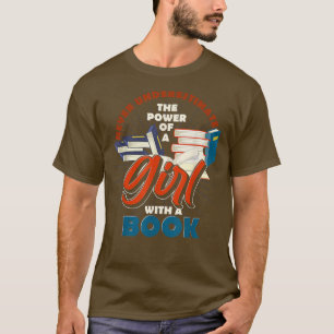 Book Lover Girls Women Bookworm Librarian Nerd Rea T-Shirt