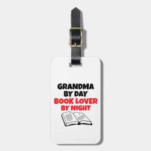 Book Lover Grandma Luggage Tag
