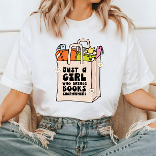 Book Lover Graphic Tee,  Bookworm T-Shirt