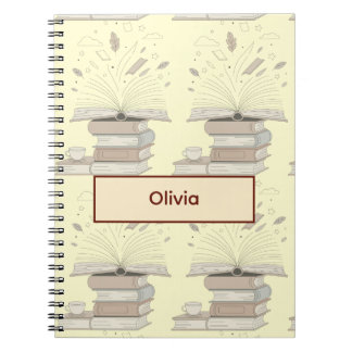 Book Lover Illustration with Open Book