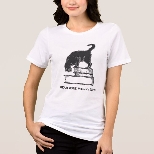 Book Lover Inspirational Quote Tee (Front)