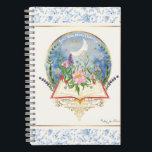 Book Lover Just One More Chapter Watercolor Floral<br><div class="desc">Elegantly hand painted watercolor, with what EVERY book lover has said at one time or another, "Just ONE more chapter!" A moonlit garden with flowers coming out of the pages of a book and a classic vintage style scrollwork design in gold foil look. Art by internationally licensed artist and designer,...</div>