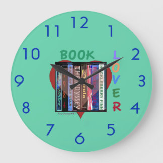 Book Lover Large Clock