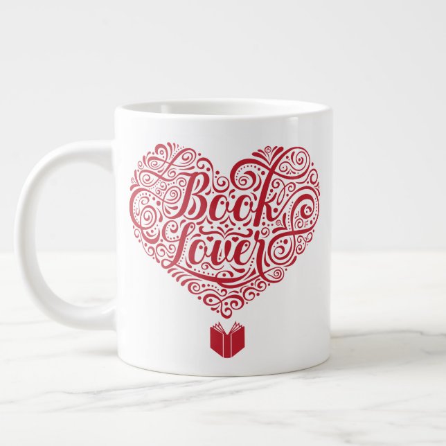 Book Lover Large Coffee Mug (Left)