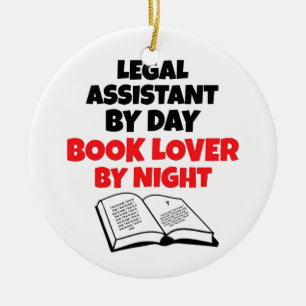 Book Lover Legal Assistant Ceramic Tree Decoration