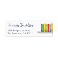 Book Lover Librarian Bibliophile Return Address