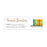 Book Lover Librarian Bibliophile Return Address